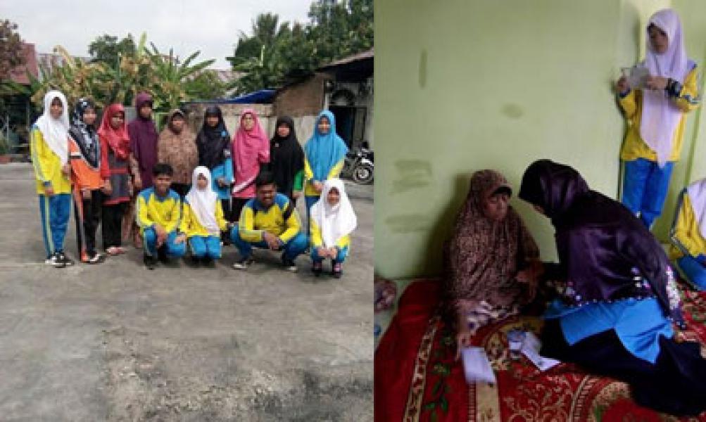 Aksi Peduli Siswa SMAN 1 Kepenuhan Bantu Korban Musibah Kebakaran