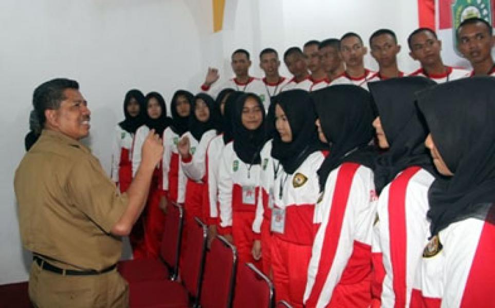 Buka Latihan Paskibra Siak, Wabup Alfedri: Budayakan Hidup Disiplin