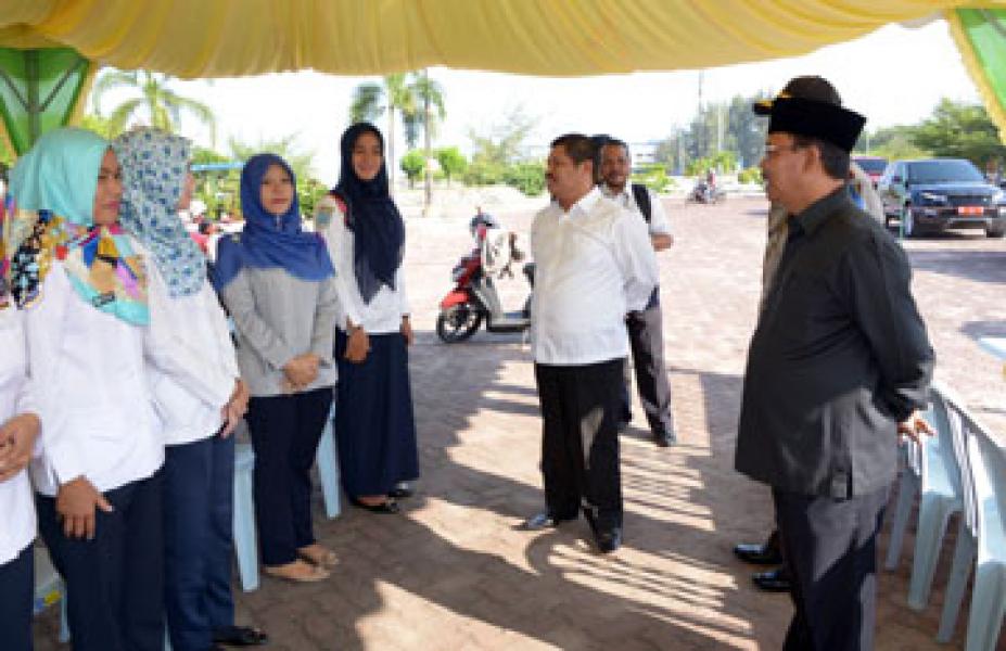 Bupati Bengkalis Tinjau Sejumlah Poskotis dan Arus Mudik