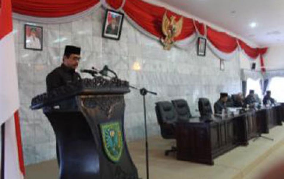 DPRD Inhu Paripurnakan RPJMD Tahun 2016