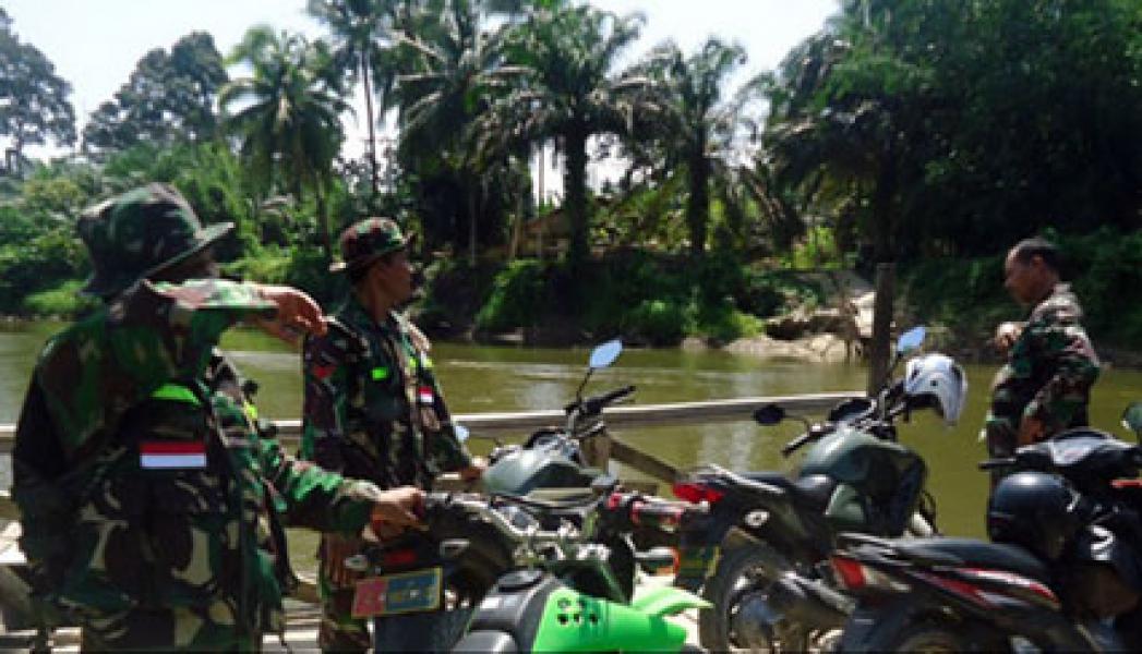Danramil 02/Rambah Harapkan Bantuan Elemen Masyarakat Cegah Karlahut