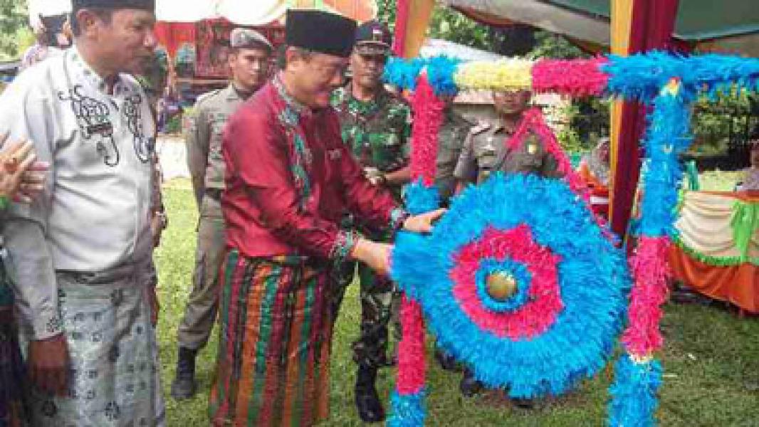 Danramil 07/Kuantan Hilir Hadiri Pembukaan Pacu Jalur Tradisional Rayon I