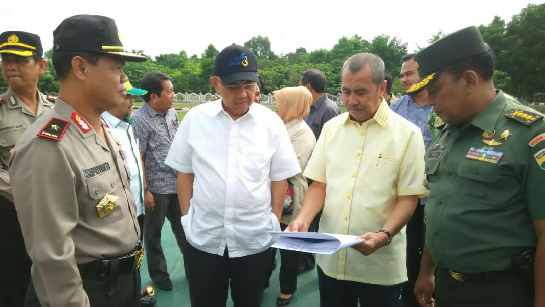 Gubri Tinjau Persiapan Peringatan HLH Sedunia di Kabupaten Siak
