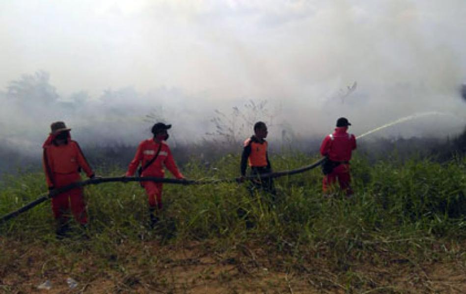 Karlahut Riau Berkurang, Tim Satgas Rela Tak Libur Lebaran