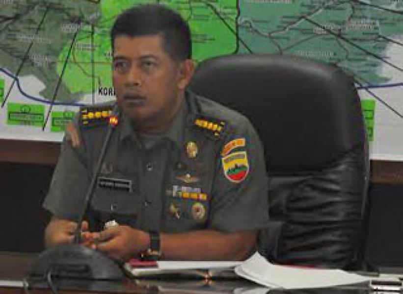 Kasrem 031/Wirabima Gelar Rapat Karlahut bersama Kepala BPBD Provinsi Riau