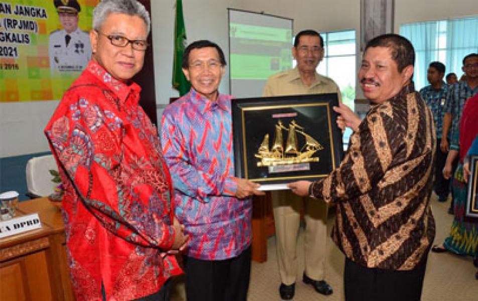Mantan Bupati Fadlah Sulaiman Buka Musrenbang RPJMD Kabupaten Bengkalis 2016-2021