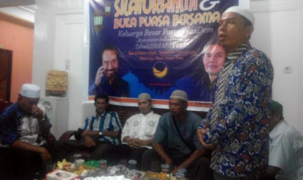 Mantapkan Silahturrahmi,  Pengurus Partai Nasdem Inhil Gelar Buka Bersama
