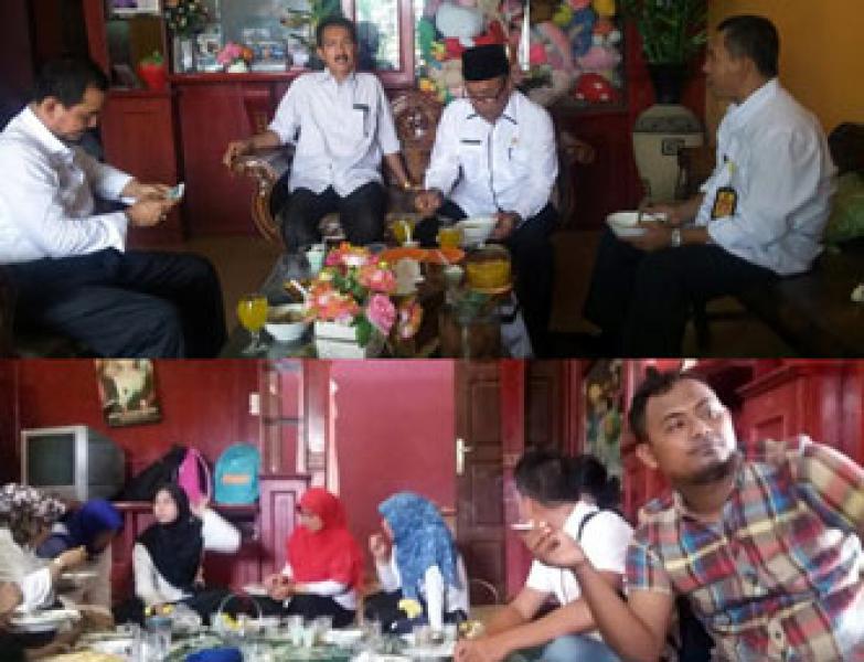 Menikmati Es Tong-Tong Di Rumah Kabag Humas Rohil Sembari Halal bi Halal