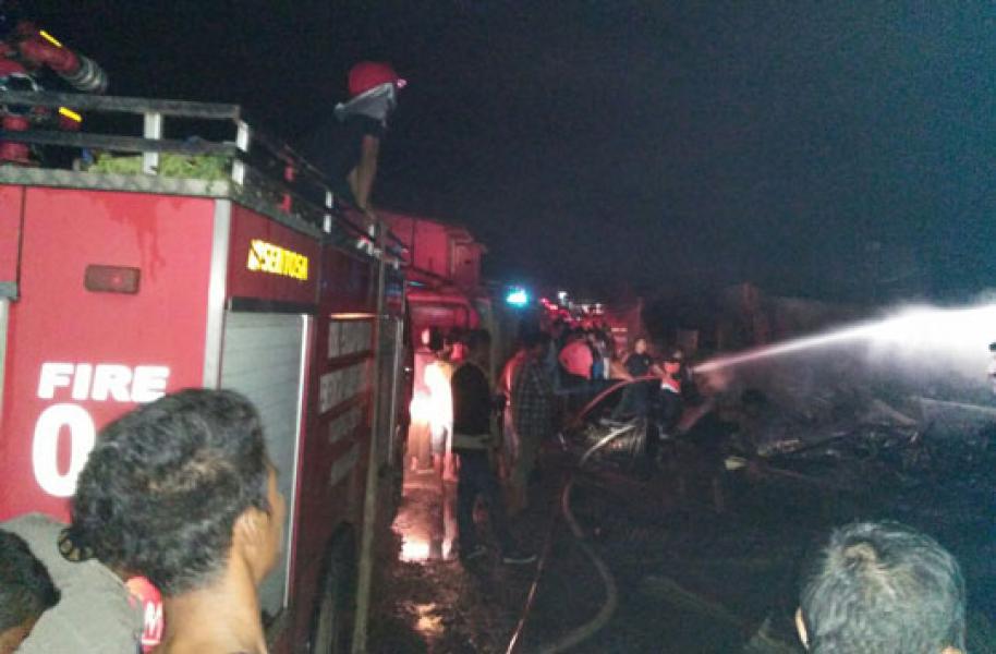 Pasar Baru Ujungbatu Kembali Terbakar, Pemkab Diminta Atasi Persoalan Listrik 
