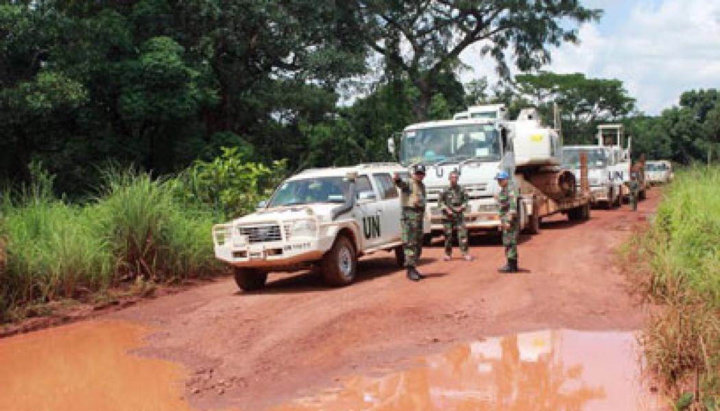 Pasukan Garuda di Afrika Bantu Bangun Camp Batalyon Kongo