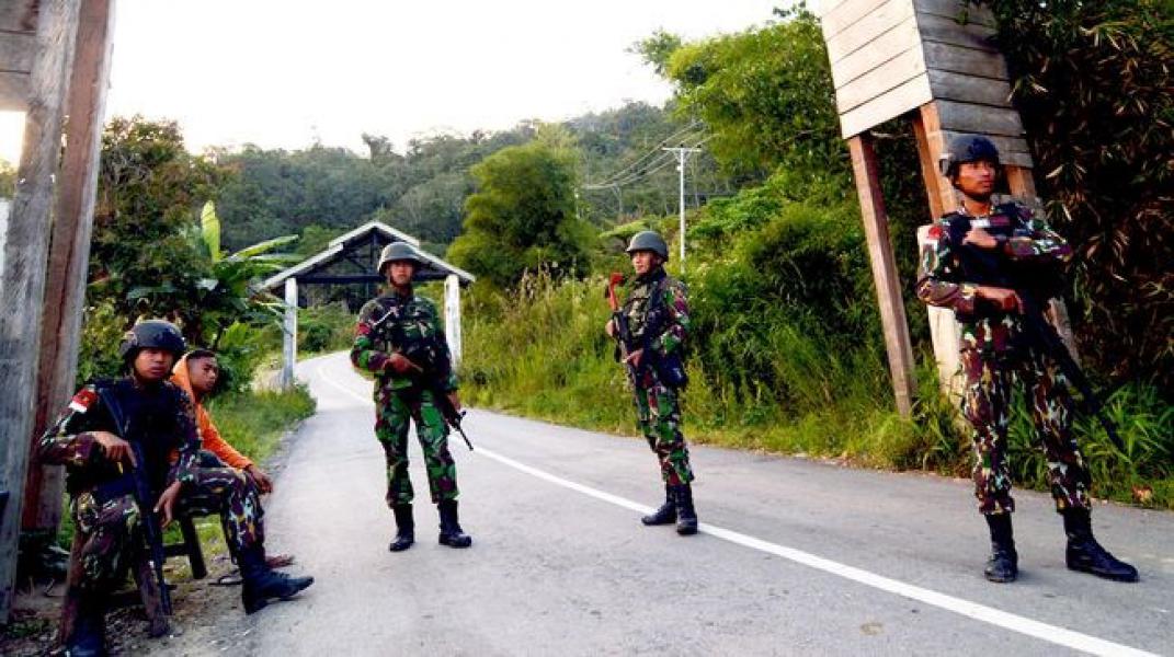 Pasukan Pemburu Santoso Berlebaran Idul Fitri di Hutan Poso