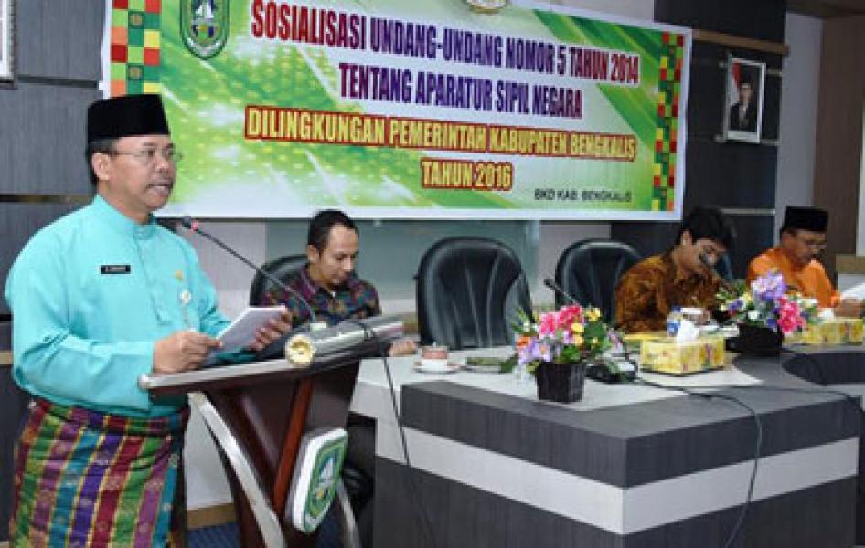 Pemkab Bengkalis Taja Sosialisasi UU ASN