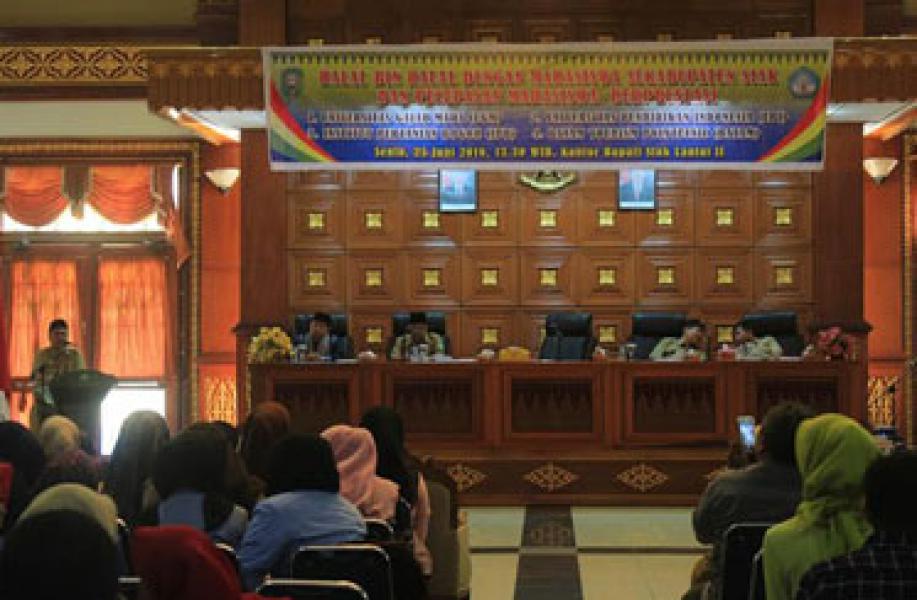 Pemkab Siak Gelar Halal Bihalal Sekaligus Pelepasan Mahasiswa Baru