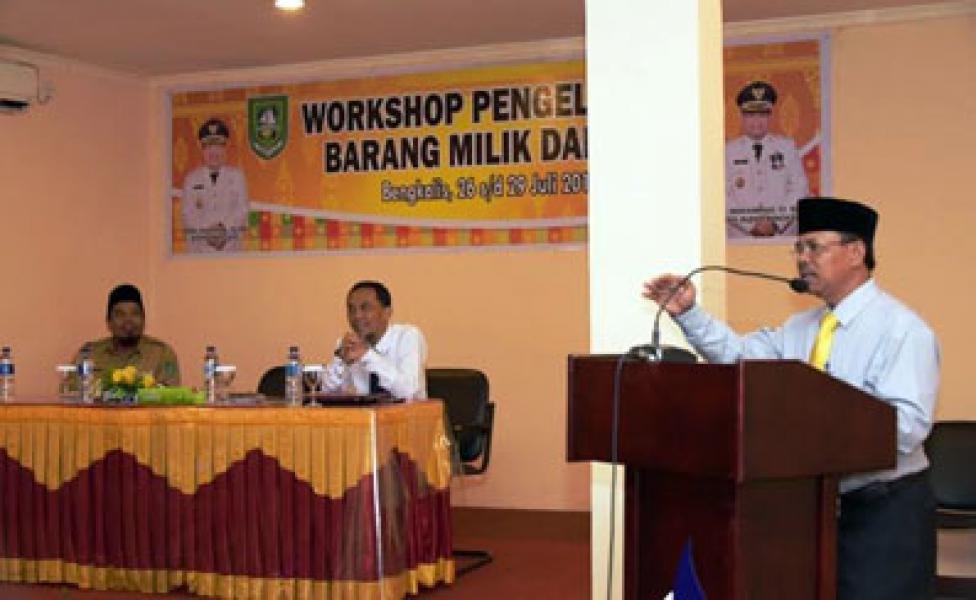 Plt Sekda Bengkalis Buka Workshop Pengelolaan Barang Milik Daerah