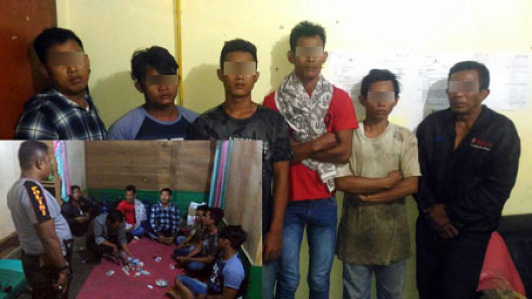 Polisi Bekuk 6 Pelaku Judi QQ di Langgam