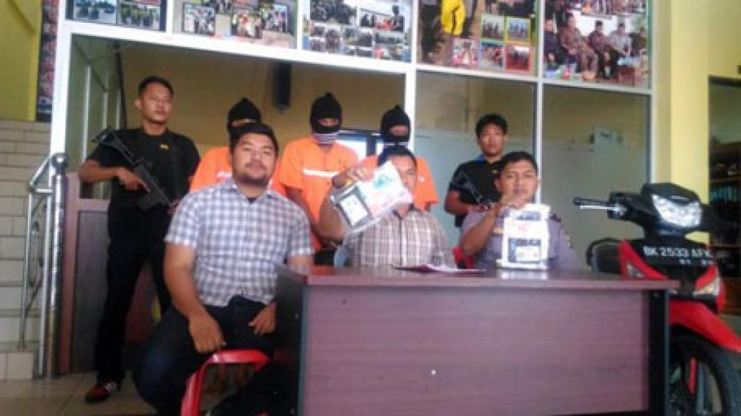 Polres Bengkalis Ungkap Pelaku Curas ADD Sungai Linau Sebesar Rp471 juta