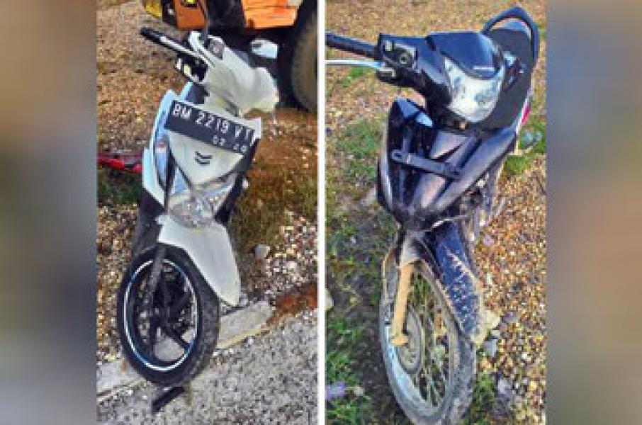 Tabrakan, Dua Pengendara Sepeda Motor Terluka Parah di Km 266 Jalinteng Inhu
