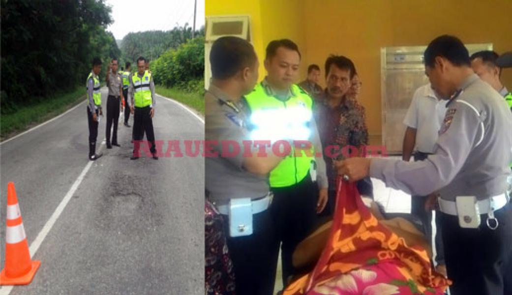 Anggota Polsek Koto Gasib Tewas Kecelakaan di Jalintim Bandar Seikijang