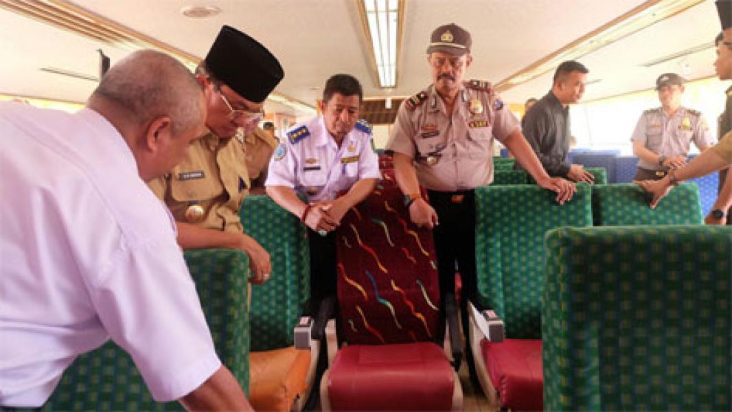 Bupati Tinjau Sarana Transportasi Pemberangkatan JCH Kloter 1 Inhil