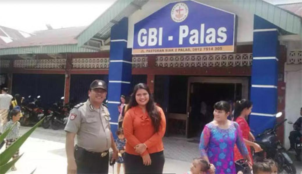 Ciptakan Kamtibmas, Polsek Rumbai Laksanakan Pengamanan Tempat Ibadah