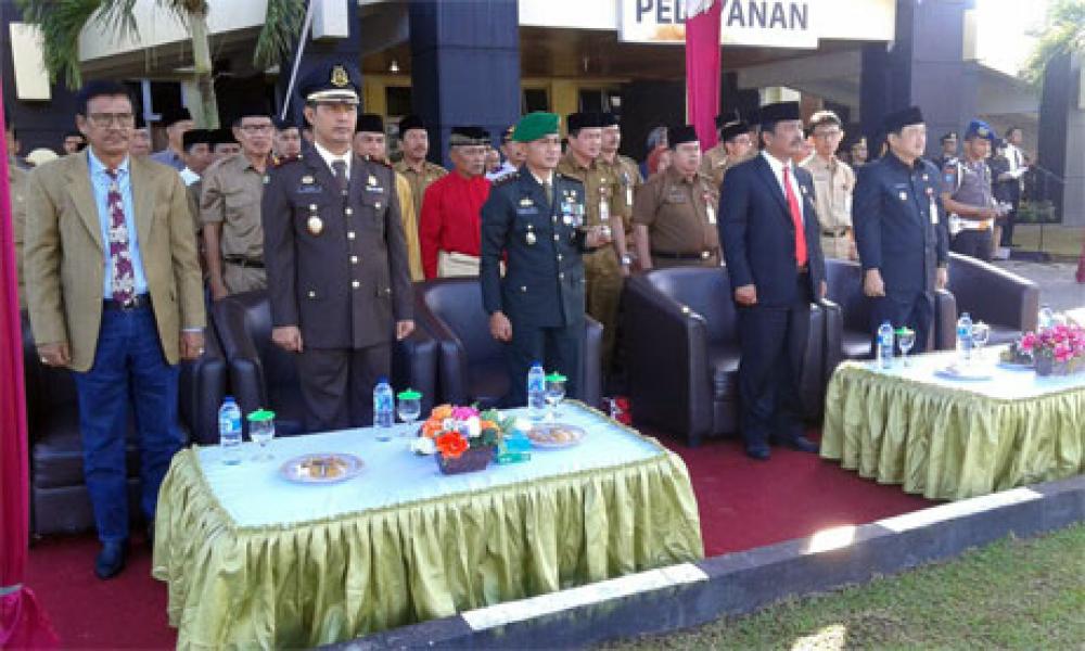 Danramil Kuantan Tengah Hadiri Upacara HUT Bhayangkara Ke 71