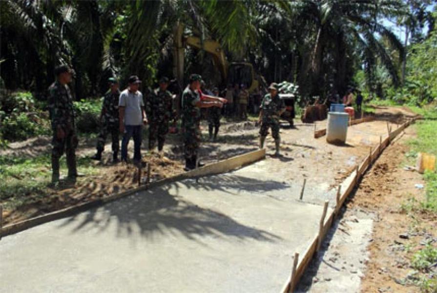 Dansatgas TMMD 99 Tinjau Langsung Kesiapan Semenisasi Di Lokasi Sasaran Dua