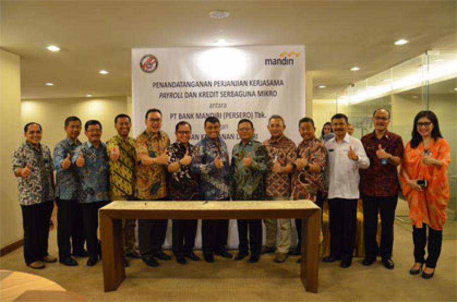 Karoum Bakamla RI Tanda Tangani 2 PKS dengan Bank Mandiri
