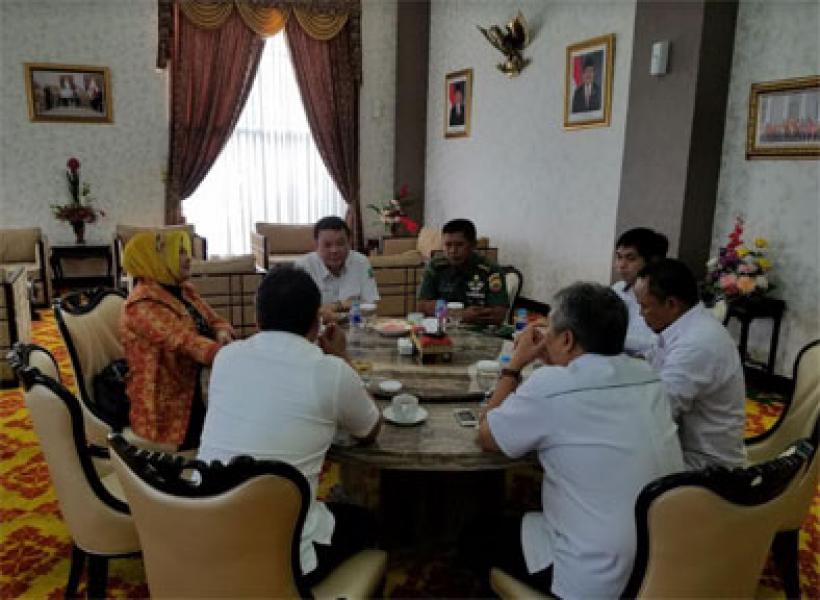 Kasrem 031/Wirabima Sambut Kunjungan Kepala Badan Restorasi Gambut