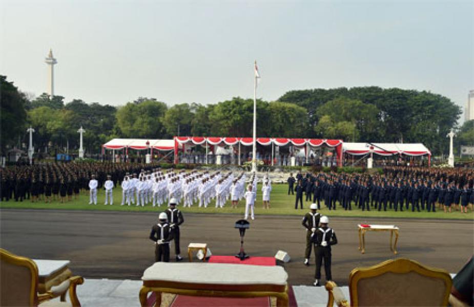 Panglima TNI Tinjau Gladi Bersih Upacara Prasetya Perwira TNI-Polri