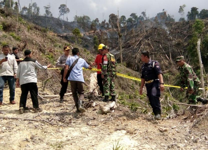 Patroli Gabungan Tinjau Titik Api Di Desa Sei Sarik Kampar Kiri