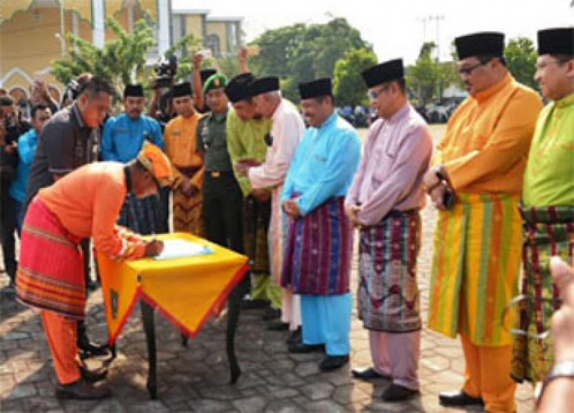 Pawai Budaya Sempena Hari Jadi Bengkalis Ke 505, Paguyuban Teken Pernyataan Sikap