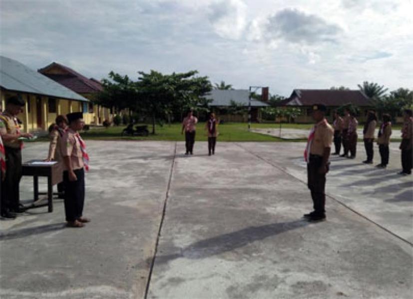 Pelantikan Pradana Gudep 03.057-03.058 Gerakan Pramuka SMAN 1 Kepenuhan