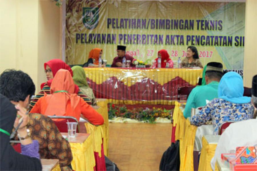 Pemkab Bengkalis Gelar BIMTEK Pelayanan Penertiban Akta Pencatatan Sipil Tahun 2017