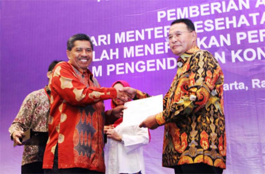 Terima Anugerah Paramesti, Pemkab Siak Kawal Kawasan Tanpa Rokok