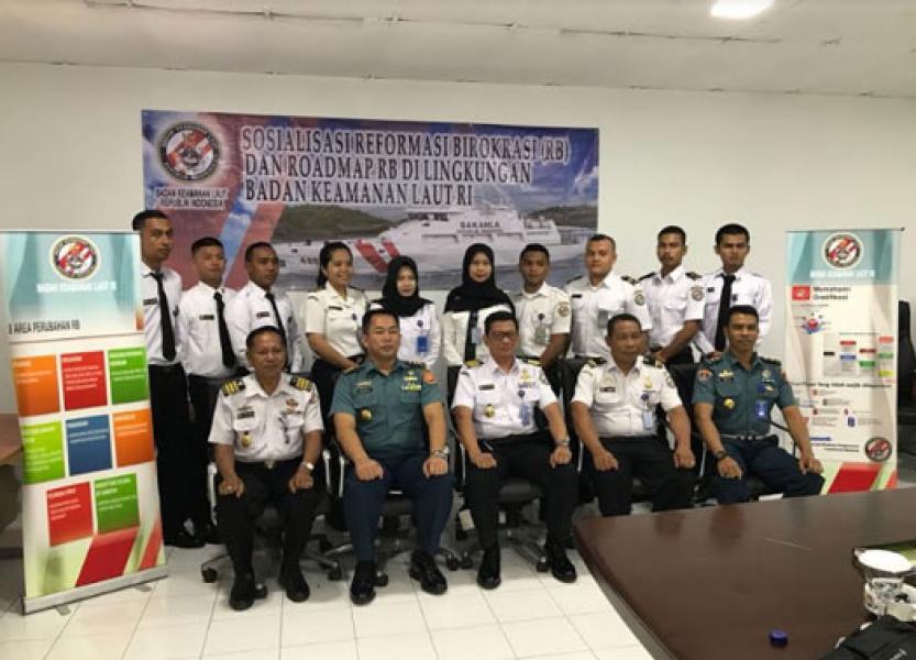Bakamla Sosialisasikan RB di Tiga Wilayah Kamla Zona Maritim