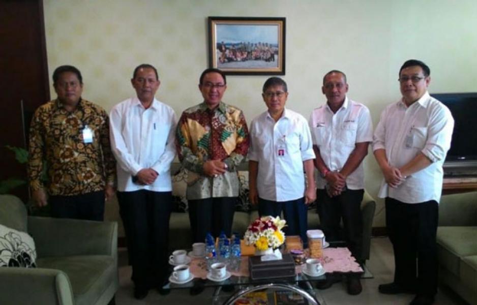 Bupati Inhil Kunjungi Dirjen Jasa Konstruksi dan Jalan di Kementerian PU