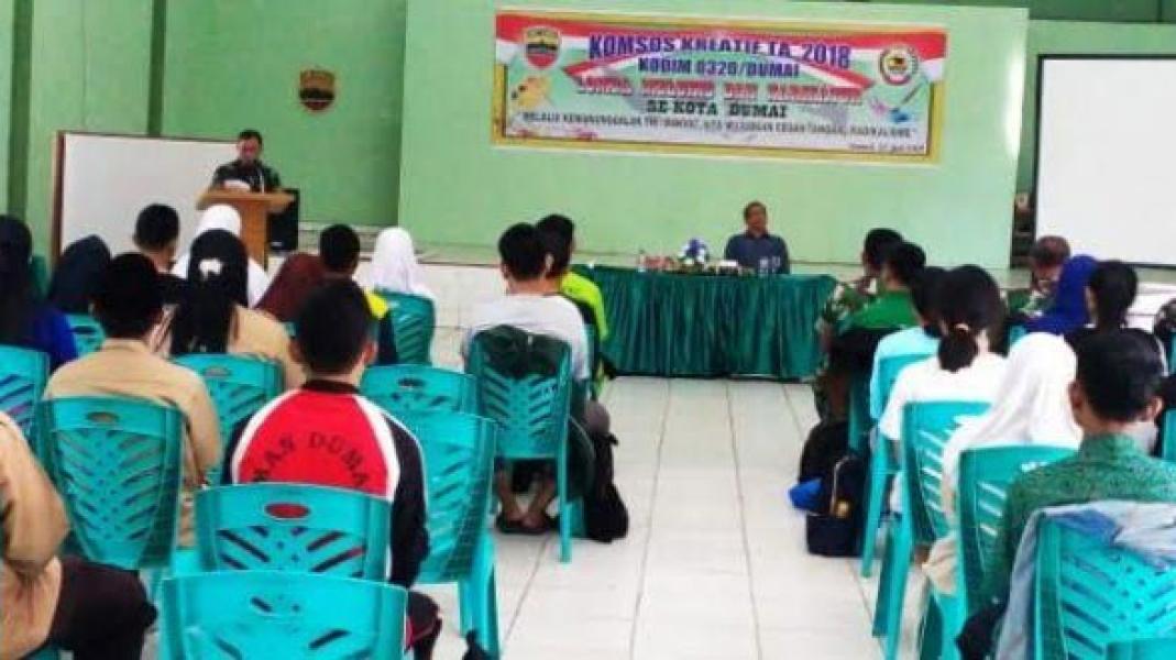 Dandim 0320/Dumai buka Komsos Kreatif Lomba Melukis dan Karikatur