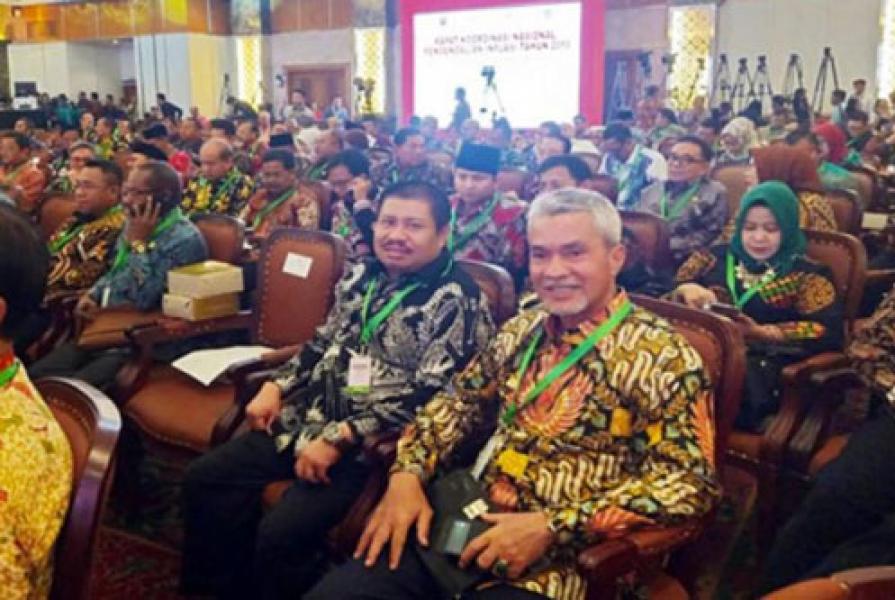 Dibuka Presiden Jokowi, Bupati Bengkalis Hadiri Rakornas TPID di Jakarta