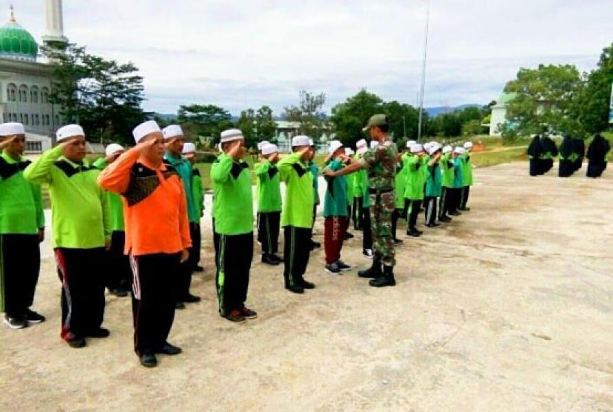 Ini Yang di Lakukan Babinsa Koramil 02 Rambah di SMP Tahfidz Madani Rokan Hulu