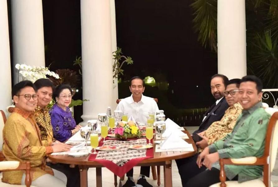 Jokowi dan 6 Ketum Parpol Koalisi Sudah Setujui Satu Nama Cawapres