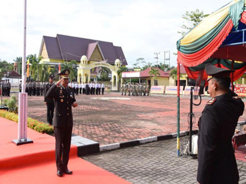 Kapolres Bengkalis Pimpin Upacara HUT Bhayangkara ke-72