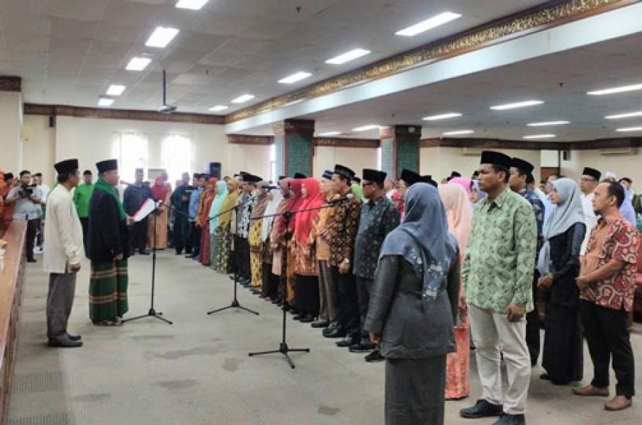 Lagi, Rektor UIN Suska Lantik 39 Pejabat Baru