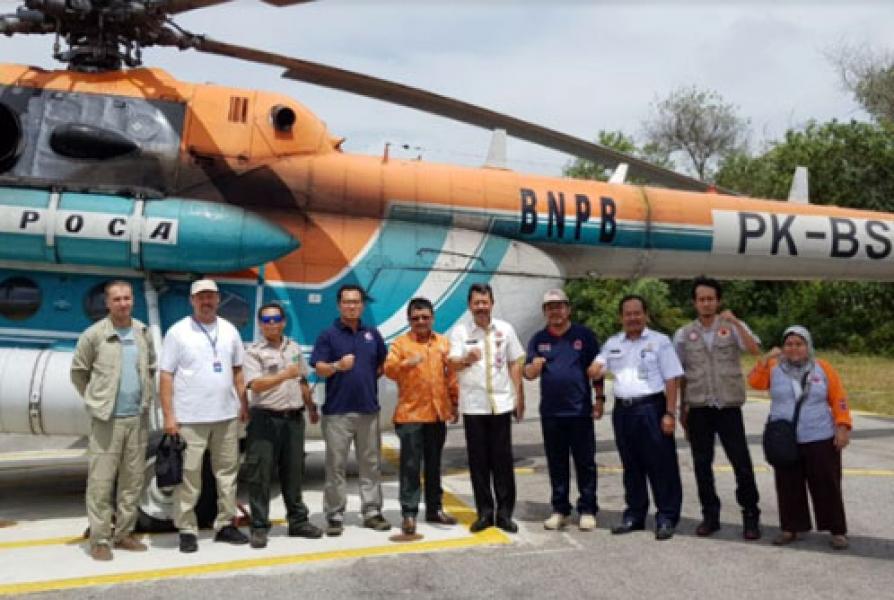 Padamkan Karhutla, BNPB Kirim Heli MI-171 ke Riau