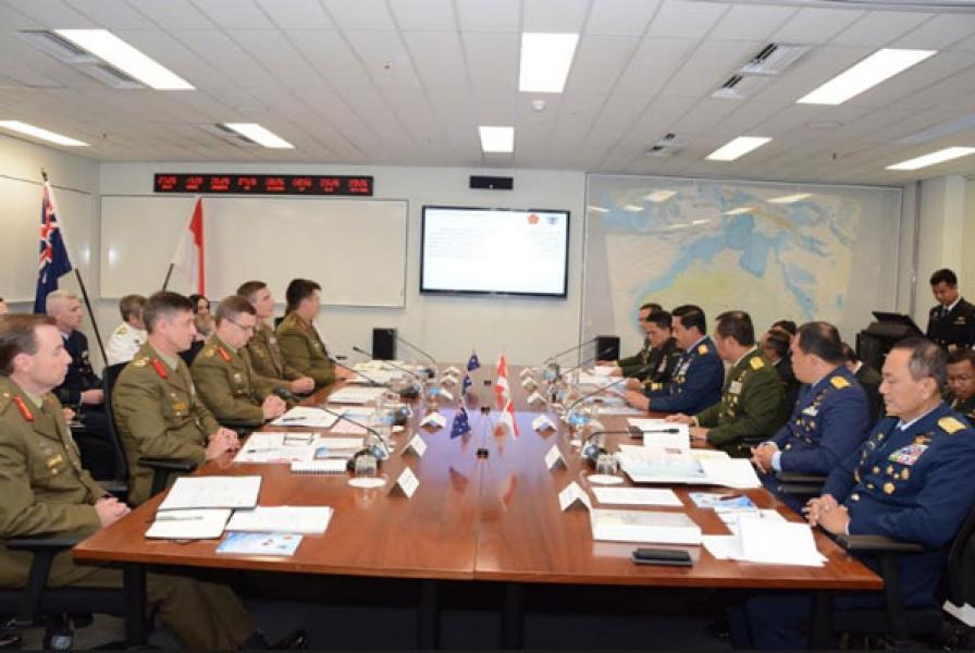 Panglima TNI Pimpin Sidang Ausindo HLC Ke-6 Bersama CDF Australia
