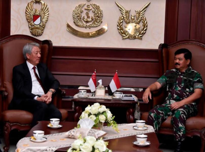 Panglima TNI Terima Kunjungan Kehormatan Wakil Perdana Menteri Singapura