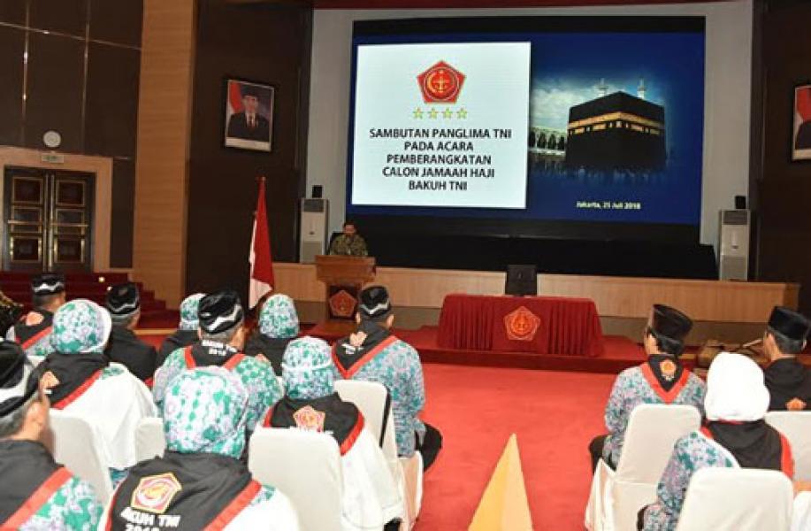 Pemberangkatan JCH, Panglima TNI: Niat Yang Tulus Untuk Beribadah Adalah Kunci Utamanya