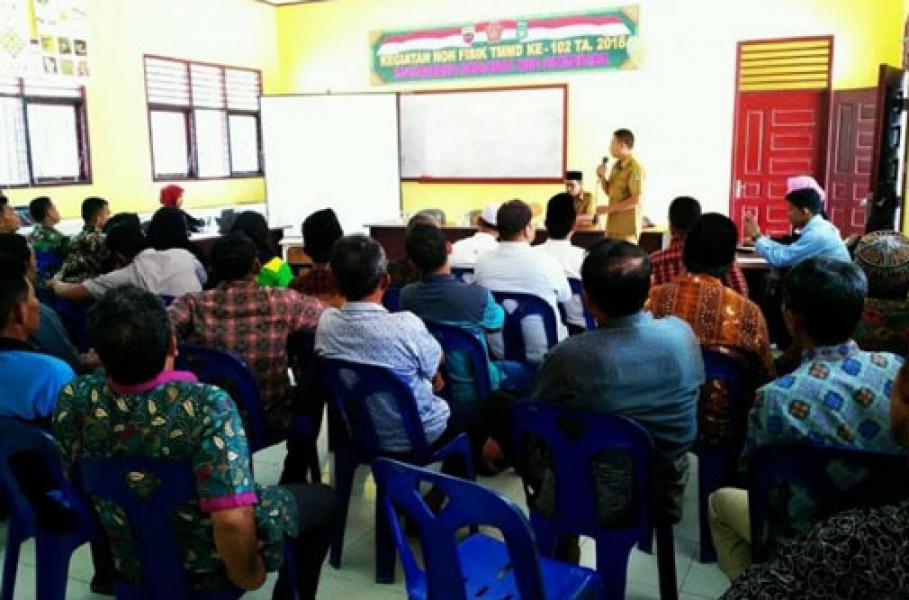 Satgas TMMD Ke-102 Sosialisasi Bahaya Karhutla Di Kampung Baru Dumai