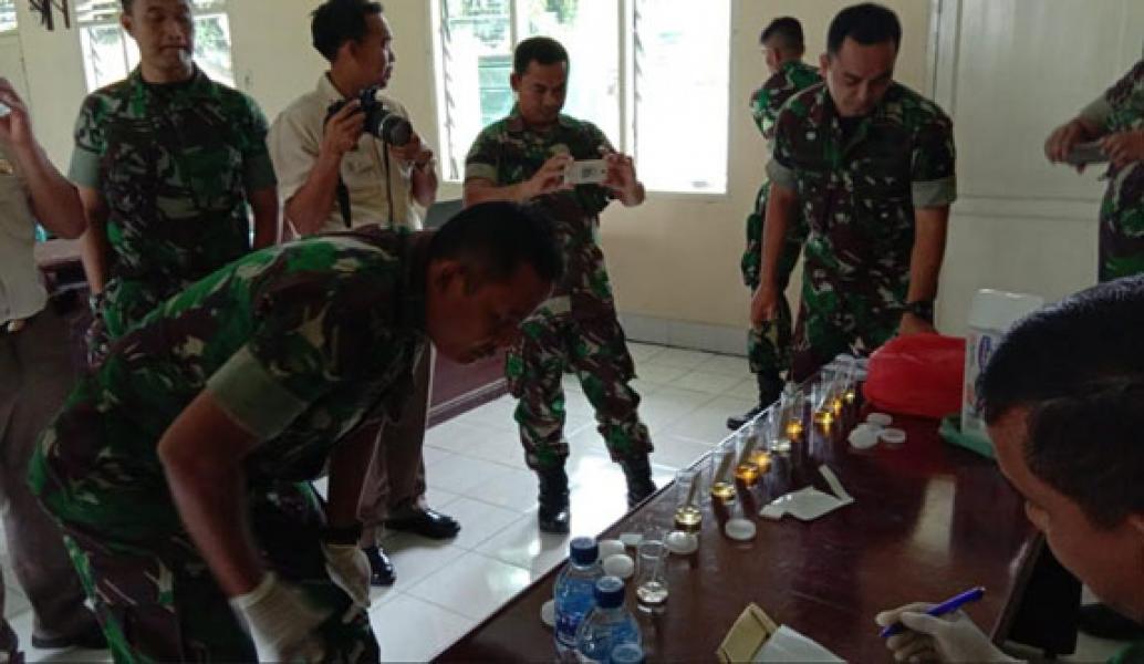 Sosialisasi P4GN Dan Tes Urin Rutin Pajurit TNI Dan PNS Pendam I/BB