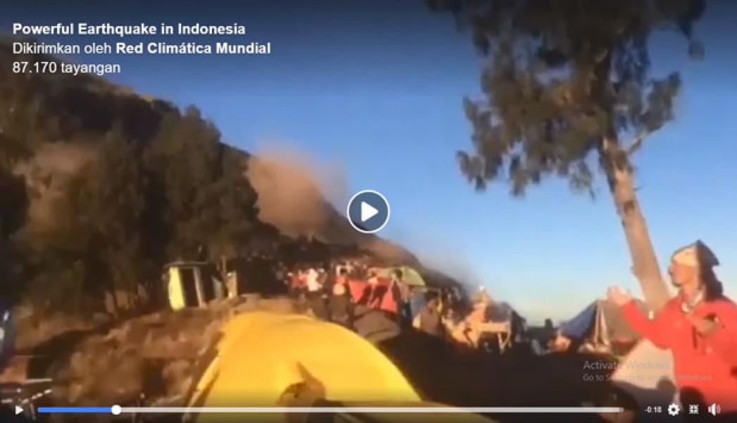 Suasana Mencekam yang Dialami Pendaki Gunung Rinjani saat Gempa Lombok