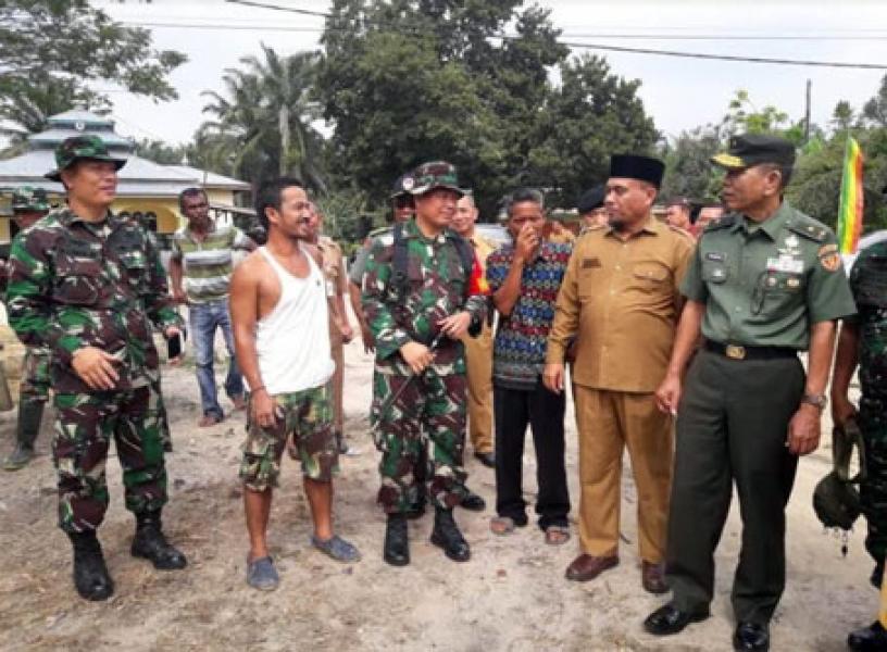 Tim Wasev Mabesad dan Kemhan Tinjau Pelaksanaan TMMD Ke-102 Kodim Dumai